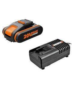 kit power 20 con n.1 batteria da 2,0 ah + n.1 carica batteria rapido